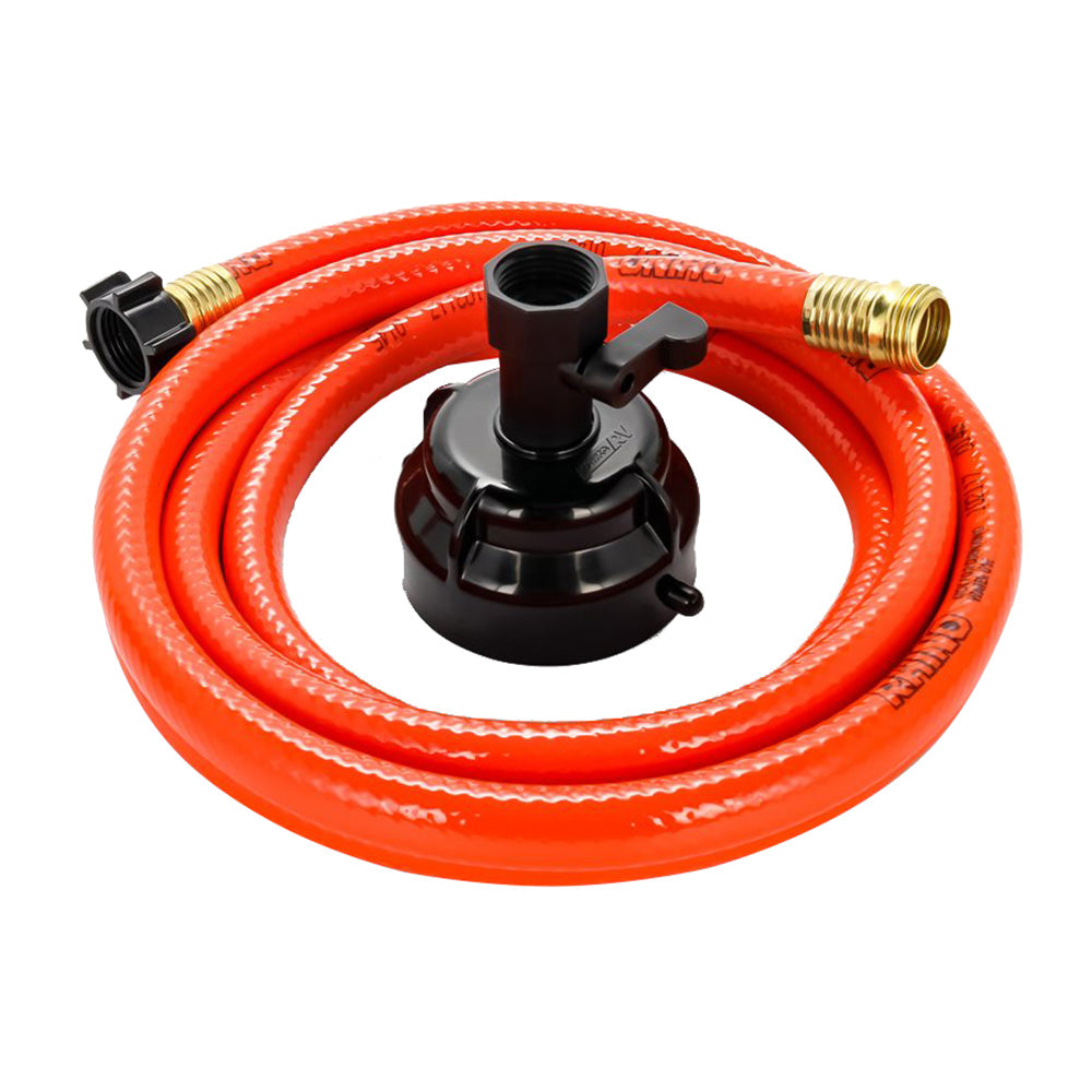 Camco RhinoFlex 10 Clean Out Hose wRinser Cap 58 Internal Diameter 22999