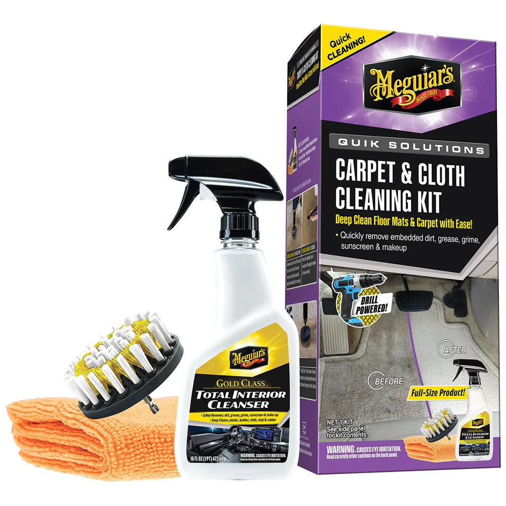 Meguiars Quik Solutions Carpet Cloth Cleaning Kit G55268
