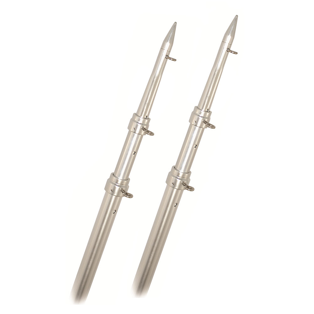 Rupp Top Gun Telescoping Outrigger Poles AluminumSilver 18 A01800TEL