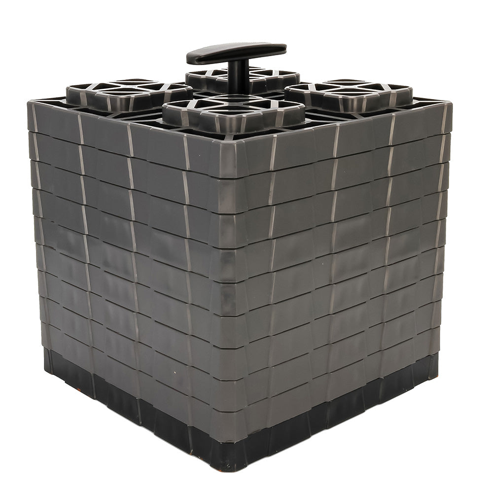 Camco FasTen Leveling Blocks XL wTHandle 2x2 Grey 10Pack 44527